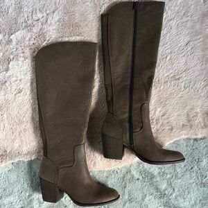 New Lucky brand balissa brown tall knee high heel boots